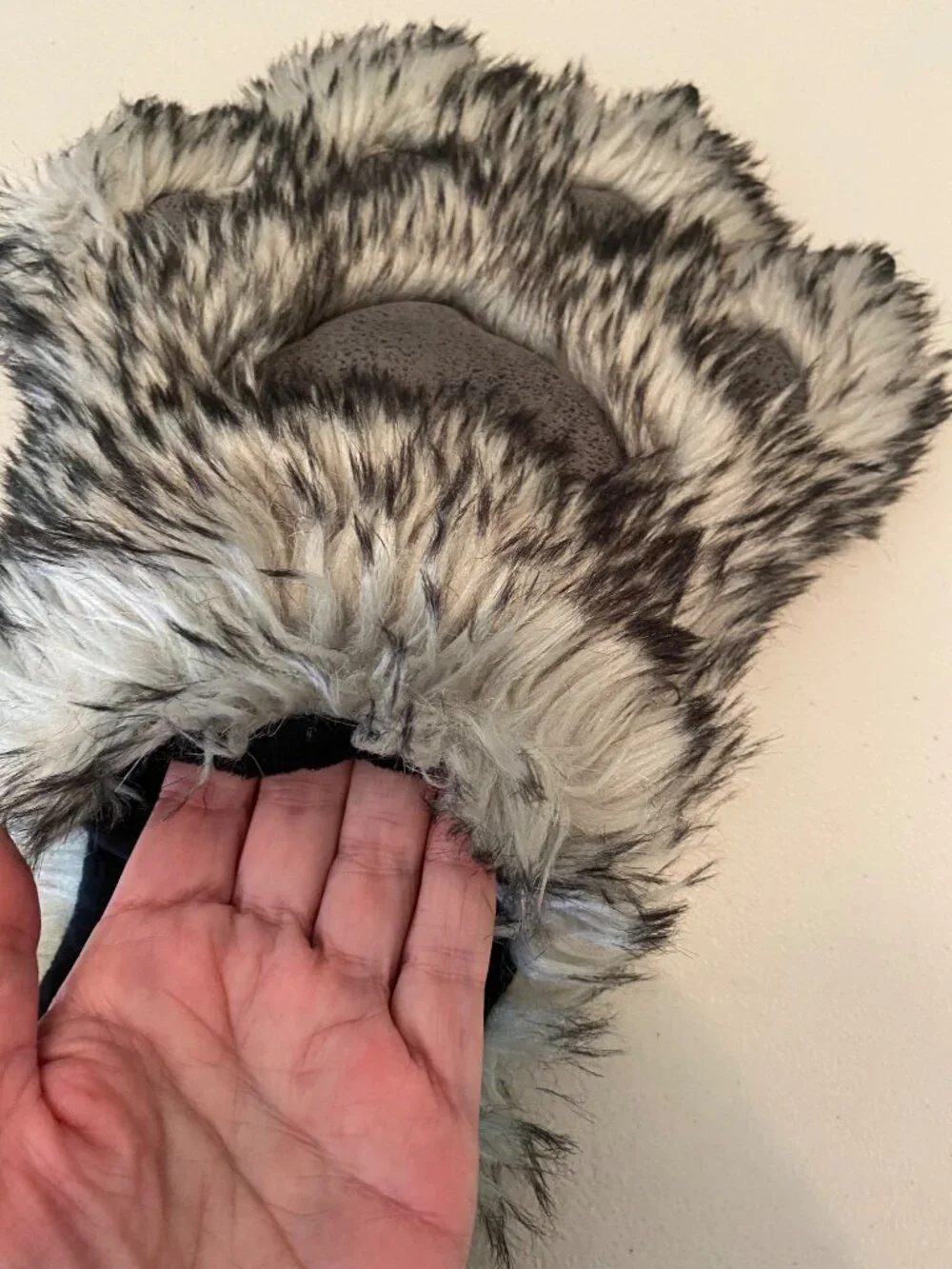 Faux Fur Wolf Paw Scarf With Mittens By Something Special